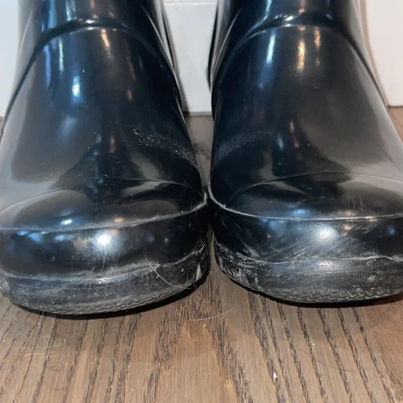 Hunter Women’s Original Adjustable Gloss Rain Boot Sz 6 - Picture 4 of 10